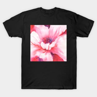 Large pink poppy T-Shirt